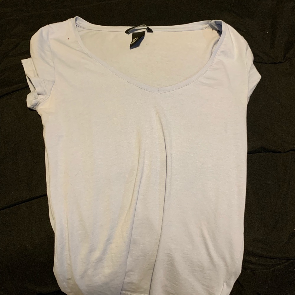 light blue h&m v neck